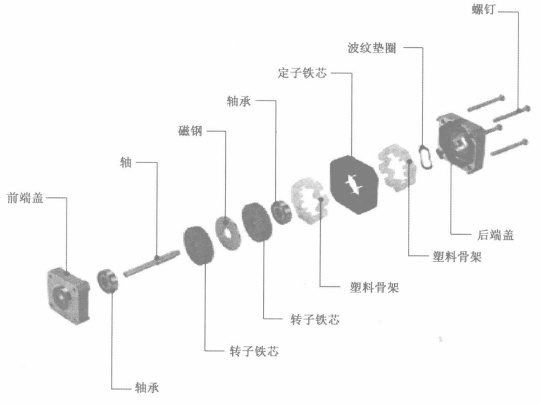步进电机解剖图